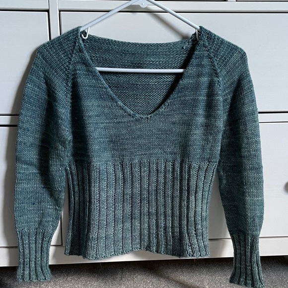 Handmade Sweaters - Women's Teal Sweater